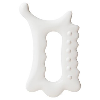 Good Good Shop 頸部臉部刮痧按摩器, 白色, 1個