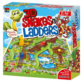 KINGSO TOYS 天空太陽星 3D 蛇梯棋動作遊戲 B129, 1個, 混和色