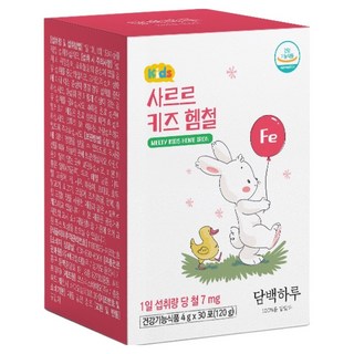 Danbaekharu Sareureu 兒童血紅素鐵 30入, 120g, 1盒