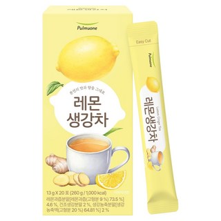 풀무원건강생활 레몬생강차, 13g, 20개입, 1개