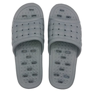 WUWU 復古排水浴室拖, 灰色, 1雙