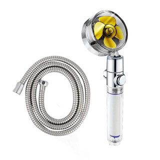 強力渦輪增壓過濾蓮蓬頭 含濾芯, 1個, 藍色+金色+銀色+紫色 隨機出貨