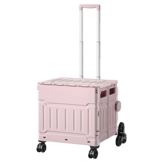 HONG JIN 宏晉 可爬樓梯購物車 50L, 乾燥玫瑰, 1個