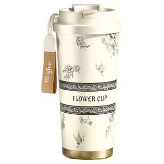 couselect 鈴花兩用咖啡杯 95 x 95 x 185mm, 500ml, 1個, 牡丹花