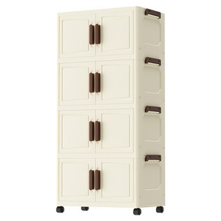 KOLKO 白森免安裝收納櫃 A0283-19 4層, 奶油白, 1個