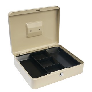 TRENY 鑰匙現金箱 大 30L, 米白色