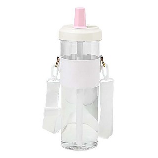 Reddot 紅點生活 大象珍奶隨行杯 附可調背帶, 粉色, 850ml, 1個