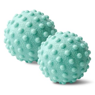AHOYE TPR凸點筋膜球, 藍綠色, 2個