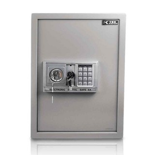KEEPER SAFE BOX 守護者保險箱 雙鑰匙款保險箱 防盜三門栓/雙層大空間 50EAK 500 x 350 x 300mm, 灰色