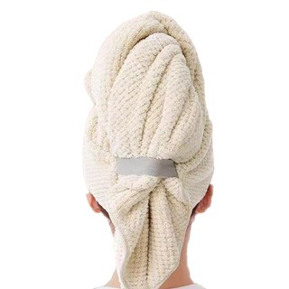 乾髮神器2代 超強力吸水乾髮帽 KDOT-980, 1個, 白色