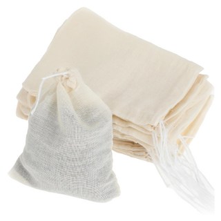 AHOYE 抽繩棉布濾渣滷包袋, 1組, 20個, 15 x 10 x 0.3cm
