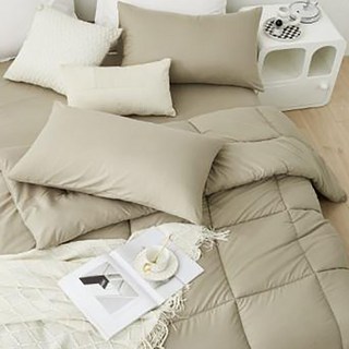 Aaron艾倫生活家 韓系純色石墨烯水洗被/冬被/棉被 單/雙人可用 2kg, 可可棕