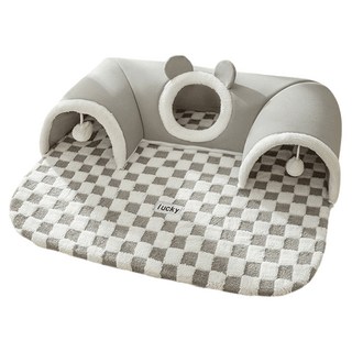 貓咪隧道窩, 1個, 灰色