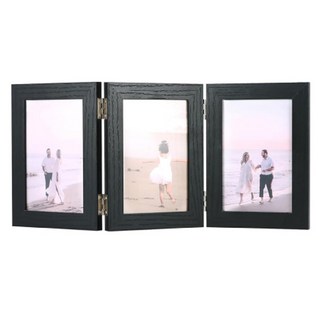AHOYE 4 x 6 可折疊多格拼貼創意相框, 1個, 黑色