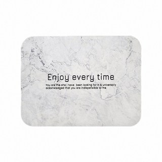 Reddot 紅點生活 2.0軟硅藻超速吸廚房碗盤瀝水墊, 理石白, 1個