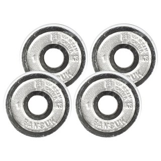 BANSUK SPORTS 鍍鉻槓鈴, 銀色, 4個, 1kg