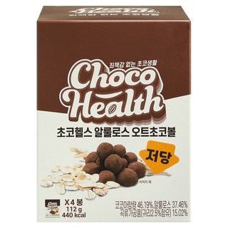 Choco Health 低糖阿洛酮糖燕麥巧克力球 4入, 112g, 1個