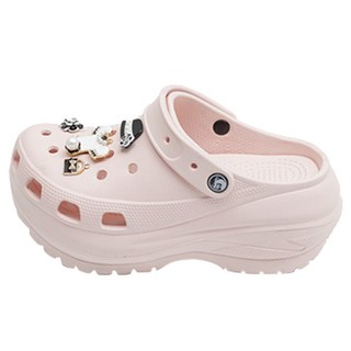 TOPUS 女款厚底時尚增高涼鞋拖鞋增高鞋 6cm, 粉紅色, 230