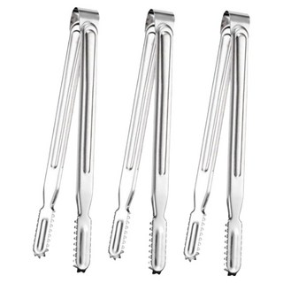 키친하우스 디너벨 스텐 악어집게 25cm, 실버, 3개