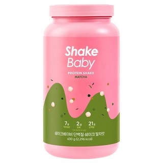 ShakeBaby 纖活蛋白奶昔粉 抹茶口味, 1罐, 630g
