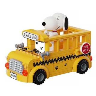 PANTASy 拼奇 史努比 校車, 1盒, 史努比校車 黃色