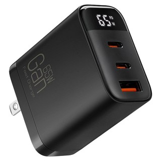 CYKE 65W氮化鎵充電器 CYKE-K39, 黑色, 1個
