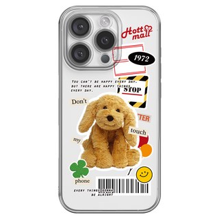 핫티몰 인형 스티커팩 캐릭터 프린팅 휴대폰 케이스