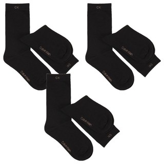 Calvin Klein 凱文克萊 Pique羅紋無縫襪 3雙入