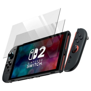 GOOSPERY 任天堂 Switch 2 鋼化玻璃螢幕保護貼 2片組, 1套, 單一商品, 透明
