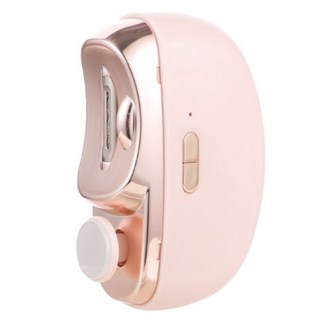 電動指甲修剪磨甲機 升級款, 安全修剪, 低噪音, 內置收納盒, 粉色, 1個