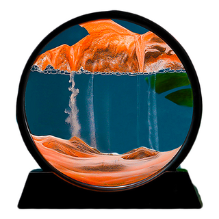 意境3D立體流沙畫擺飾, 黃色