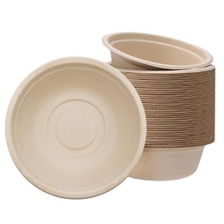 AHOYE 可降解環保紙碗, 1組, 50個