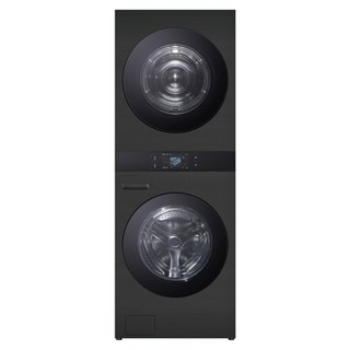 [10% 환급가전] LG전자 트롬 AI 오브제컬렉션 워시타워 세탁기 FA25KJF + 건조기 RA25KJF + 25kg + 25kg 방문설치, WA2525KDF, 스페이스블랙