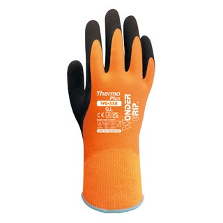 WONDER GRIP 多給力 防寒防水防滑手套 L 1雙 WG-338, 橘色 + 黑色
