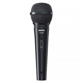 SHURE 舒爾 動圈式多功能有線麥克風, 黑色, SV200-Q-X
