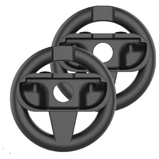TECHLINE 任天堂 Switch 2 Joy-Con 瑪利歐賽車 方向盤握把 賽車方向盤 2入, 1套, 黑色, 單一商品