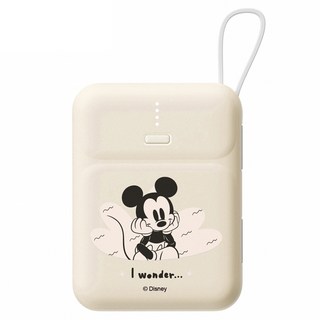 Disney 迪士尼 PD快充 雙線Q寶行動電源 10000mAh, PDN-005B, 米奇
