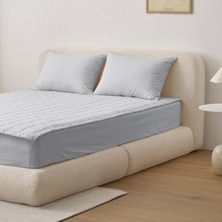 韓國 amante Super Cotton系列 60支高密度棉固定帶床墊, 冷灰色
