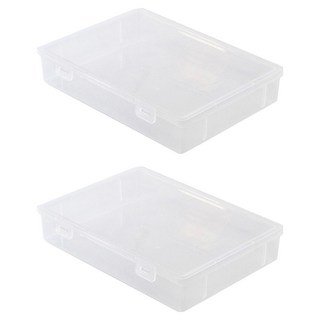 생활업글연구소 파일 케이스 대형 A4, 투명, 2개