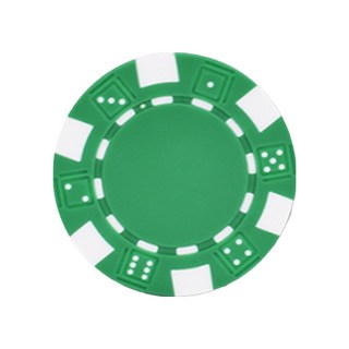 Dasamol 高級彩色撲克籌碼 100片, 綠色, 1個