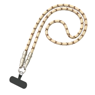 手機掛繩二合一充電線 Type-C to lightning YC075, 1.2m, 奶茶棕, 1條