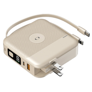 OWEIDA 歐威達 AI智能無線充行動電源 10000mAh, BS-WL720, 奶茶色