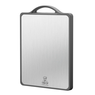 小麥購物 不鏽鋼雙面砧板 C611 803g, 1個, 銀色