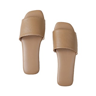 軟Q羊皮室內拖鞋, 奶茶色, 1雙