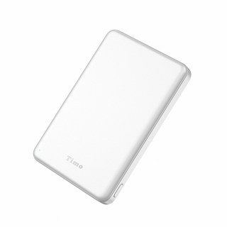 Timo 超薄磁吸快充行動電源 10000mAh Type-C, 珍珠白, PRL-137