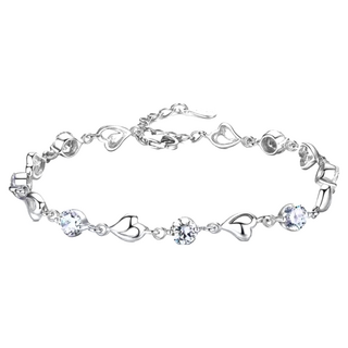 SOLARFRI 頂級CZ鋯鑽925銀輕奢優雅手鍊 S20BS