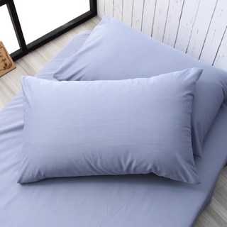 E-ROU 伊柔寢飾 魯道夫銀離子防螨抗菌防水枕頭套 2個, 灰藍色