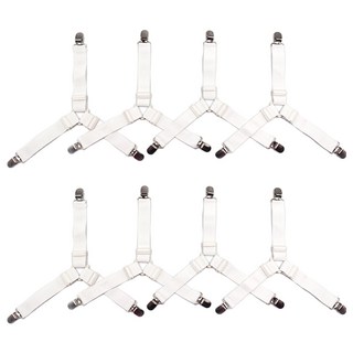 床單不亂跑 可調節固定夾 8個, 白色