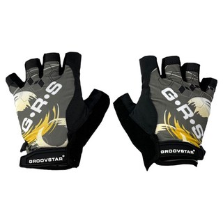 그루브스타 제코 GRS MTB 자전거 충격방지 마클 스포츠 반장갑 양손착용 세트, 그레이, 1세트
