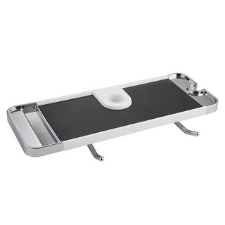 免拆卸可安裝蓮蓬頭支撐桿置物架 287g, 黑色